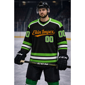Ekin Impex, best-seller, maillot de hockey sur glace pour homme adulte de haute qualité avec broderie 3D, impression HD, matière 100% polyester - Product Image 2