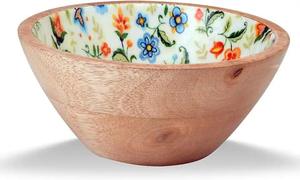 Tazón Desechable de Madera para Servir, Apto para Alimentos, Pulido, para Ensaladas y Frutas, para Fiestas, Hogar y Cocina - Product Image 2