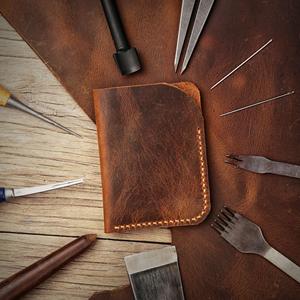 Custom Minimalist Slim Leather <b>Card</b> Holder <b>RFID</b> Blocking Credit <b>Card</b> Case Men's Pocket Business <b>Wallet</b> LNCR-0019 - Product Image 4