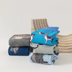 ถุงเท้าเด็กน่ารักลายการ์ตูนแฟชั่นสำหรับฤดูใบไม้ร่วงและฤดูหนาว ความยาวระดับกลางน่อง - Product Image 5