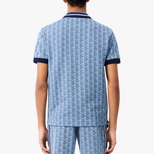Polo vintage tricoté sur mesure pour hommes, en tissu épais respirant, personnalisable en gros - Product Image 1