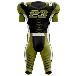 OEM Men's High Quality Solid American Football Uniform Short Sleeves Custom Logo Comfortable Fabric Football Uniform For Men's - Product Image 3