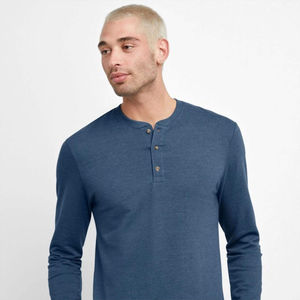 Camiseta de Manga Larga para Hombre, Color Neutro, Algodón, Duradera, Cómoda, Estilo Casual, Colección de Moda Urbana, Camisa Premium - Product Image 5