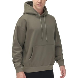Wholesale Men's Regular Fit 100% Cotton Fleece Pullover <b>Hoodie</b> 3D Embroidery Custom Printing Breathable Quick Dry Pocket Design - Product Image 2