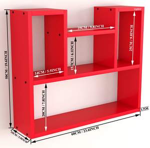 Estante de Pared de Madera para Libros Abiertos Skybow (Nivel 5) para Sala de Estar, Estudio, Oficina, Biblioteca, Dormitorio, Cocina - Product Image 2