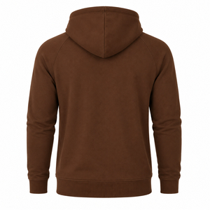 Sweat-shirt à capuche marron pour homme, logo personnalisé sur le devant, imperméable, 100% coton molletonné, anti-rétrécissement, vêtements de sport, fitness, gym - Product Image 5