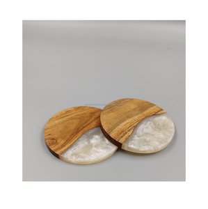 Posavasos de madera hechos a mano rústicos de alta calidad, alfombrillas decorativas talladas para bebidas para cocina, comedor, sala de estar y decoración de Bar - Product Image 6