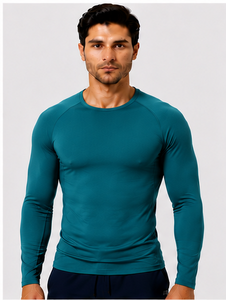 Camiseta Interior Transpirable para Hombre, Uniforme Médico de Manga Larga, Antitranspirante, de Secado Rápido, Corte Ajustado - Product Image 1