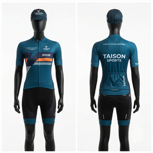 ชุดเสื้อจักรยาน TAISON SPORTS รุ่น Unisex น้ำหนัก 360 กรัม ผลิตจากโพลีเอสเตอร์/คอตตอน ระบายอากาศได้ดี เป็นมิตรกับสิ่งแวดล้อม แห้งเร็ว ซึมซับเหงื่อ ลายพิมพ์ดิจิทัล - Product Image 1