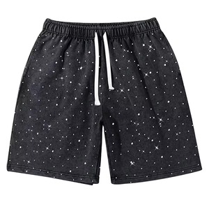 กางเกงขาสั้นลำลองผ้าฟลีซสำหรับฤดูร้อน ตกแต่งโลโก้ด้านหน้า ผ้าตาข่ายระบายอากาศได้ดี ผลิตจากผ้าฝ้าย 100% เอวยางยืด มีกระเป๋า - Product Image 5