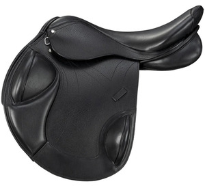 Selle d'Équitation Anglaise de Dressage Équilibre et Qualité Supérieure, Fabrication Artisanale en Cuir et Bois Plastique, Équipement Équestre Durable - Product Image 1