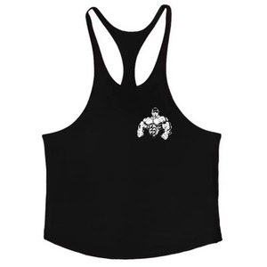 Camiseta sin mangas para hombre al por mayor, 100% poliéster, chaleco liso, camiseta interior informal de verano, ropa de gimnasio, proveedor a granel, MOQ bajo, frontal - Product Image 3