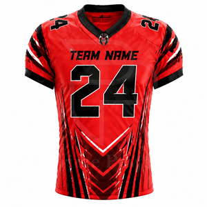 Conjunto de Uniforme de Fútbol Americano Personalizado, Jersey Sublimado de Media Manga y Pantalones, Transpirable, de Secado Rápido, Ecológico, para Entrenamiento y Competencia - Product Image 2
