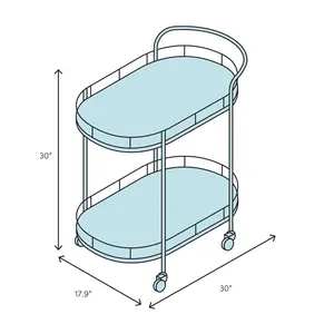 Chariot roulant en métal fait main pour l'hôtellerie, chariot de bar moderne en métal fait main, plaqué, sûr, Zahid Exports - Product Image 3