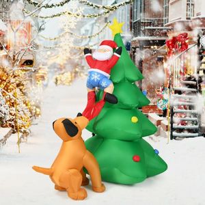 Albero di Natale Gonfiabile da Esterno di 6,5 Piedi con Luci LED e Decorazioni Natalizie per Giardino - Product Image 2