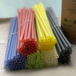 High-Water Resistance Biodegradable Disposable <b>Straws</b> Low Price Gluten-Free <b>Bamboo</b> and Rice Manufactured in Vietnam - Product Image 2