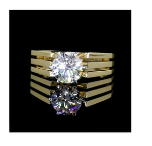 Nouvelle conception, bague de fiançailles pour homme en diamant solitaire brillant cultivé en laboratoire, 2,00 carats, certifiée IGI, or, cadeau de luxe pour une fête - Product Image 4