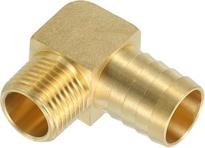ข้อต่อทองเหลืองแบบข้อศอกตัวผู้ ขนาด BSP 90 องศา °   บาร์สต็อกข้อศอกชาย (AOL-058) - Product Image 2