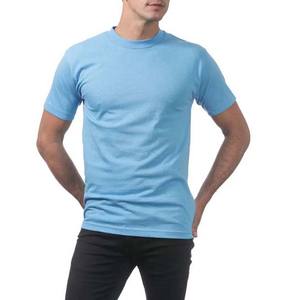 Camisetas Sky Color Unisex de Cuello Redondo y Manga Corta, Bordadas, de Algodón Peinado para Hombre - Product Image 3