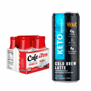 Vinut Keto Coffee 320มล.-arabica & Robusta, Non-GMO, โคนมและปราศจากกลูเตน, oM/odm, ฉลากส่วนตัว - Product Image 1