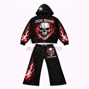 Ensemble survêtement unisexe imprimé sérigraphié avec logo personnalisé pour homme - Product Image 1