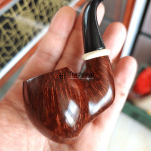 Pipa de Tabaco de Madera Rústica Hecha a Mano, Madera Natural, Acabado Lacado Ecológico Moderno, Artesanía Premium de Tradebyd - Product Image 6