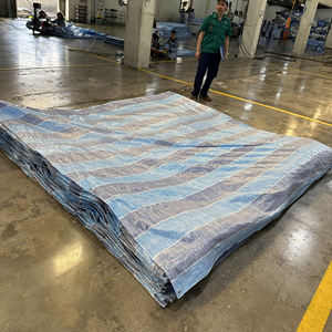 Bâche en PE rayée haute durabilité, TRÈS RÉSISTANTE, grande capacité, tailles et couleurs au choix, couverture rayée robuste. - Product Image 1