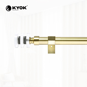 KYOK Tringles à rideaux extensibles en métal de style industriel moderne à prix réduit - Product Image 3