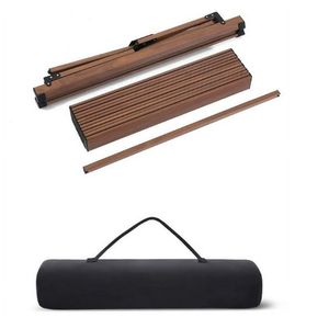 Dark Brown Aluminum Roll-Top Camping <b>Table</b> - Product Image 4