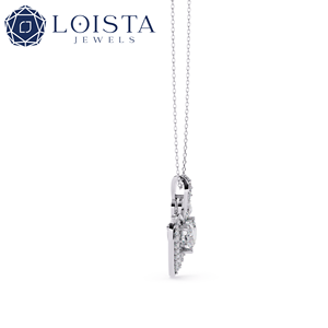 จี้เพชรทรงกลมเจียระไนแบบบริลเลียนท์ 18K ทองคำแท้ ดีไซน์น่ารัก รับรองโดยผู้เชี่ยวชาญ สำหรับผู้หญิง - Product Image 2