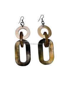 Boucles d'oreilles de luxe en corne de buffle de meilleure qualité pour femmes Style classique pour les fêtes et les mariages - Product Image 2