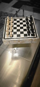 ILAHI's Eco-Friendly Rustic Polished Rectangle <b>Chess</b> <b>Board</b> Game 100% Handmade Pure Wood Animal/Love Style Customized Size <b>Chess</b> - Product Image 4