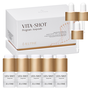 Ampolla Iluminadora con Vitamina C y Ácido Hialurónico para el Cuidado Facial, Antimanchas, Antienvejecimiento, No Grasa, Tratamiento de 4 Semanas para Todo Tipo de Piel - Product Image 1