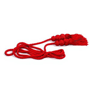 Cinturón de Borlas de Lujo para Sacerdote, con Cruz de Obispo, Multicolor, con Borlas Retorcidas y Anudadas, 100% Hilo Metálico, para Servidor de Altar - Product Image 5