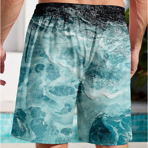 Trendy <b>Men</b> <b>Shorts</b> Featuring Stylish Custom Design <b>Patterns</b> Durable Quick Dry Fabric Versatile Fit Outdoor Beach - Product Image 2