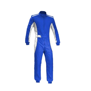 Combinaison de course pour homme à manches longues, bleu à carreaux, de haute qualité, légère, en polyester/nylon, séchage rapide, imperméable, toutes saisons, pour karting - Product Image 4