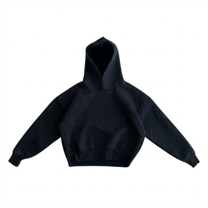 Unisex Heavyweight 650 500 Gsm Cotton Blank Plain Luxury Cropped Hoodie <b>Pullover</b> <b>Men</b> Custom Oversize Streetwear Heavyweight <b>Men</b> - Product Image 2