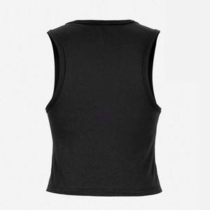 Women's Solid Color O-Neck Sleeveless <b>Crop</b> Tank <b>Top</b> Minimalist Knitted Breathable Spandex Polyester Sportwear - Product Image 6
