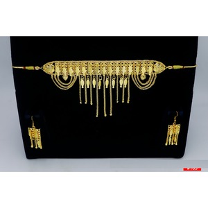 Martasha diseñador islámico Ramadán especial chapado en oro UAE joyería especial Dubai joyería collar pendiente conjunto Joyería Árabe - Product Image 2