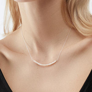 Collier polyvalent en perles d'eau douce pour femme, chaîne simple et élégante pour le quotidien et l'art, petit accessoire frais - Product Image 1