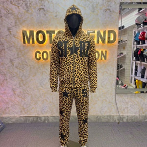 Ensemble de survêtement à capuche personnalisé pour homme, 100 % coton, respirant, écologique, léger, coupe-vent, couleur unie - Product Image 1