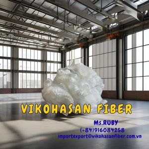 VIKOHASAN Fibra Discontinua 100% Poliéster Reciclable Siliconizado Retardante de Llama 32-102mm Antiestático Resistente a la Abrasión - Product Image 4