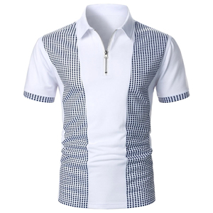 เสื้อยืดกอล์ฟพรีเมียมสำหรับผู้ชาย แขนสั้น สีกากี ผ้าแคนวาส แห้งเร็ว ปรับแต่งได้ สวมใส่สบาย ทรงเข้ารูป กระดุมติด ดีไซน์ทันสมัย - Product Image 1