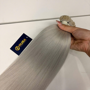 Extensiones de Cabello con Punta Plana de Queratina en Varios Colores # 613ASH Textura Lisa Personalizada 0.8g/tipo Precio al por Mayor - Product Image 4