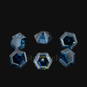 Diamante Hexagonal Azul Certificado por IGI, 1CT 2CT 3CT 4CT, HPHT CVD, Diamante Cultivado en Laboratorio, Diamante Suelto para Diseño de Joyería Personalizada - Product Image 3