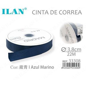 Nastro in Tessuto Blu Navy 3.8cm X 22m Madrid - Product Image 3