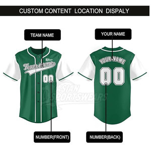 Nueva Llegada de Ropa Deportiva, Jersey de Béisbol con Nombre Personalizado Impreso, Tela 100% Poliéster, Mejor Precio - Product Image 4