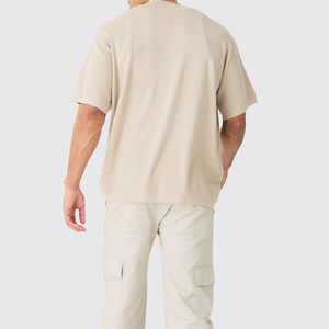 T-shirts pour hommes en coton 100% tricoté, surdimensionnés, de haute qualité, grande taille, séchage rapide, vêtements décontractés, en vente - Product Image 2