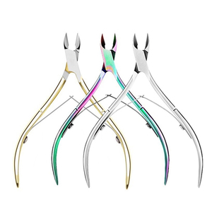 Coupe-cuticules et repousse-cuticules en acier inoxydable pour les ongles des doigts et des orteils, outils de soin des ongles et de beauté des pieds, coupe-cuticules de beauté - Product Image 1