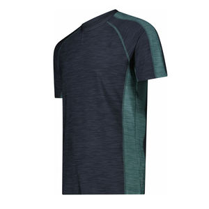 เสื้อยืดออกกำลังกายผู้ชายผ้าโพลีเอสเตอร์ 100% ระบายอากาศ แห้งเร็ว ซับเหงื่อ สำหรับฟิตเนส วิ่ง ออกกำลังกาย แบบเรียบ - Product Image 3